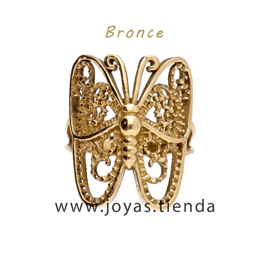 Anillo de Bronce Mariposa