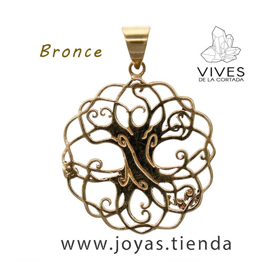 Colgante de Bronce Árbol de la Vida Orgánico