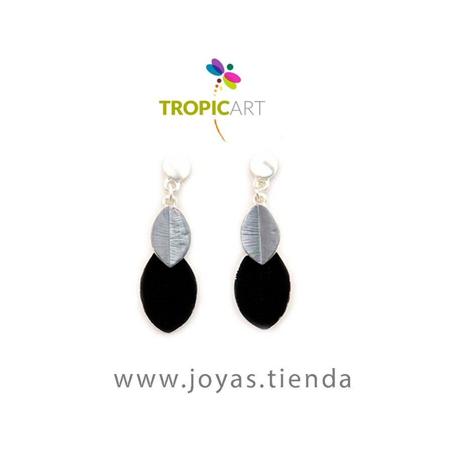 Pendientes Galena Negro