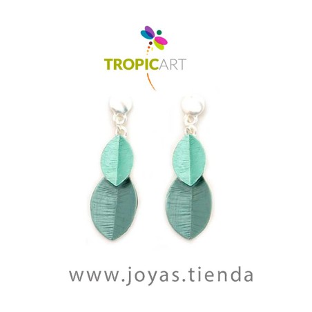 Pendientes Galena Verde