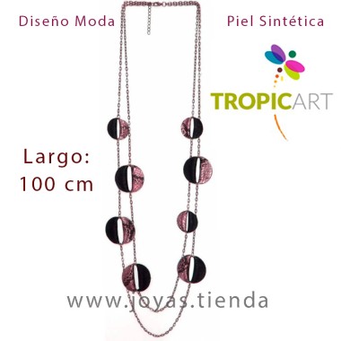 Collar Eva Burdeos
