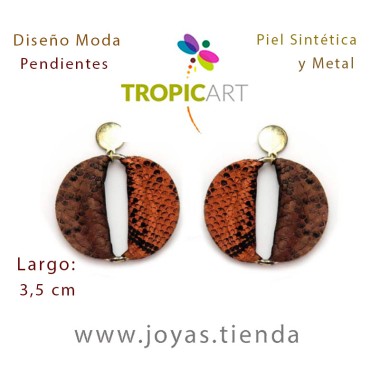 Pendientes Eva Marrones