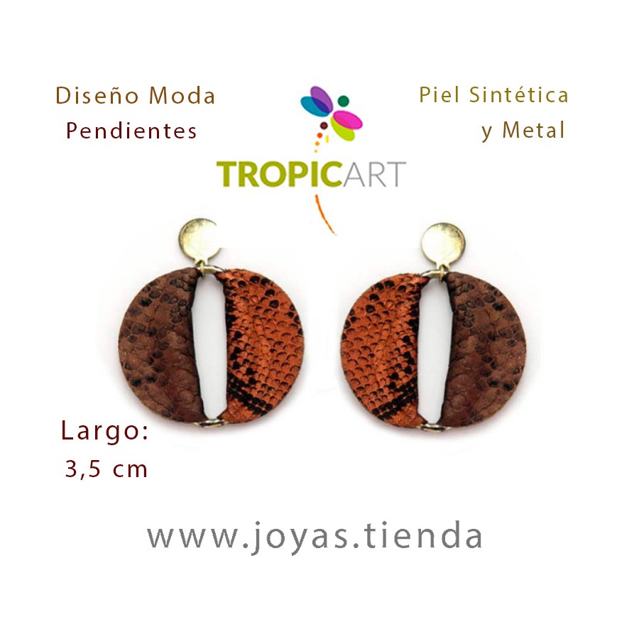 Pendientes Eva Marrones