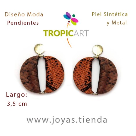 Pendientes Eva Marrones
