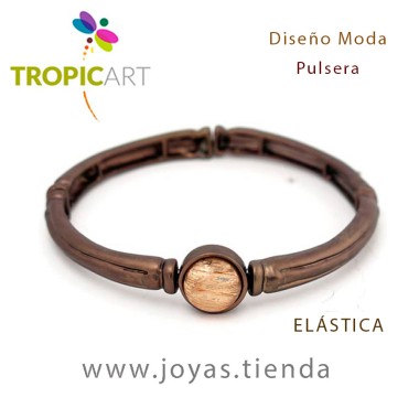 Pulsera Eros Marrón Dorado