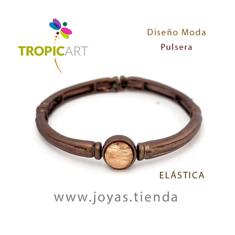 Pulsera Eros Marrón Dorado