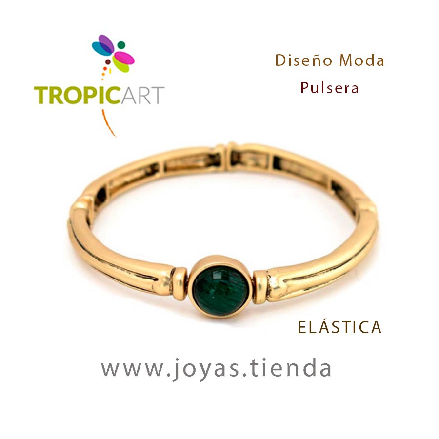 Pulsera Eros Dorado y Verde