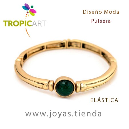 Pulsera Eros Dorado y Verde