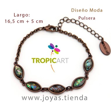 Pulsera Elisa Marrón y Verde