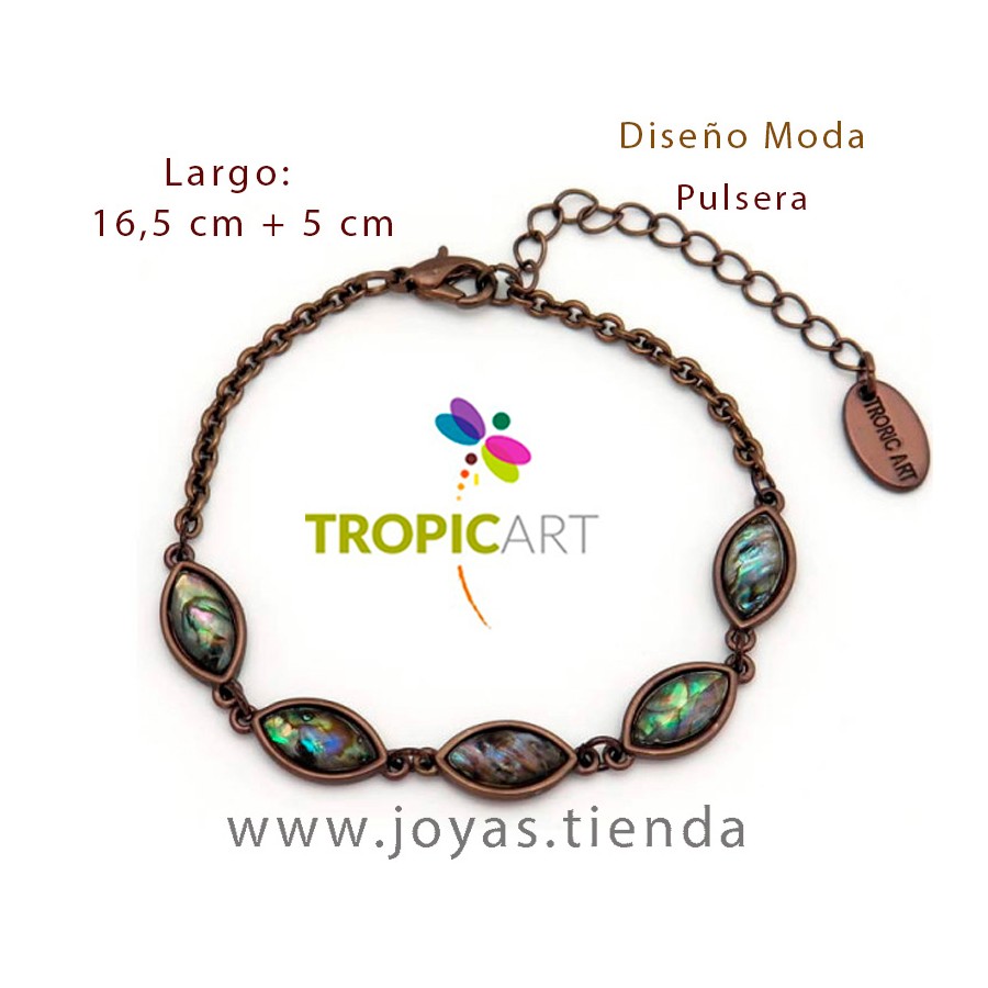 Pulsera Elisa Marrón y Verde