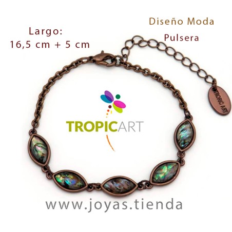 Pulsera Elisa Marrón y Verde