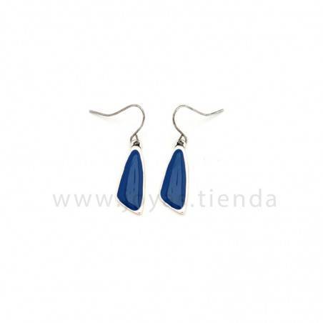 Pendientes Sand Blue Silver Azules