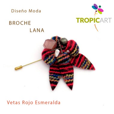Broche Esther Rojo