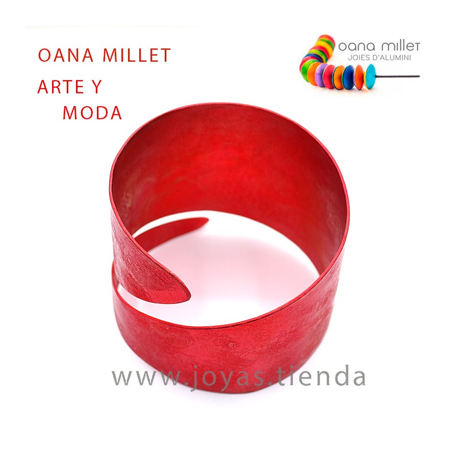 Pulsera Ancha Logos Roja