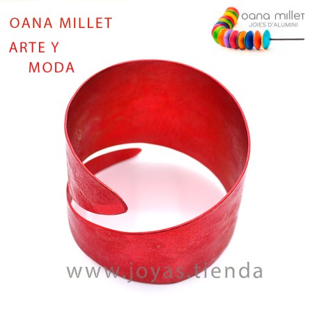 Pulsera Ancha Logos Roja