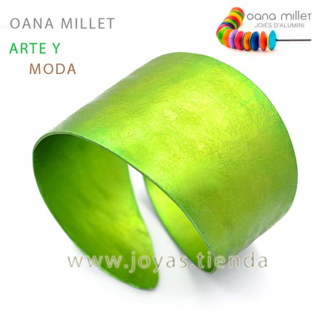 Pulsera Ancha Logos Verde