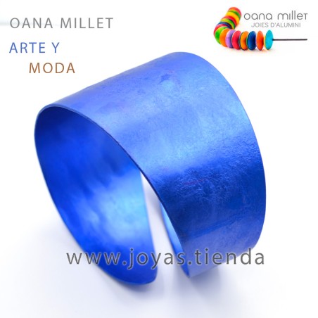 Pulsera Ancha Logos Azul