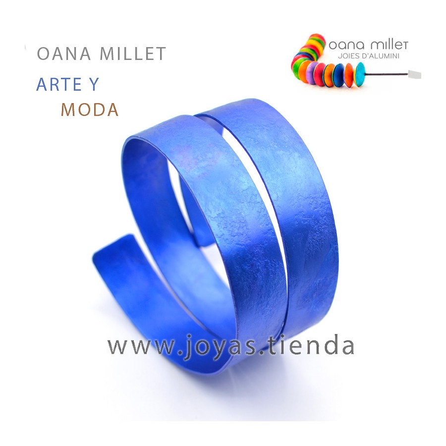 Pulsera  Ancha Arco Azul
