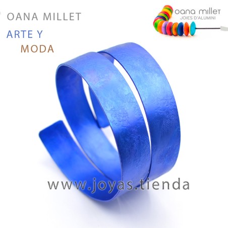 Pulsera  Ancha Arco Azul