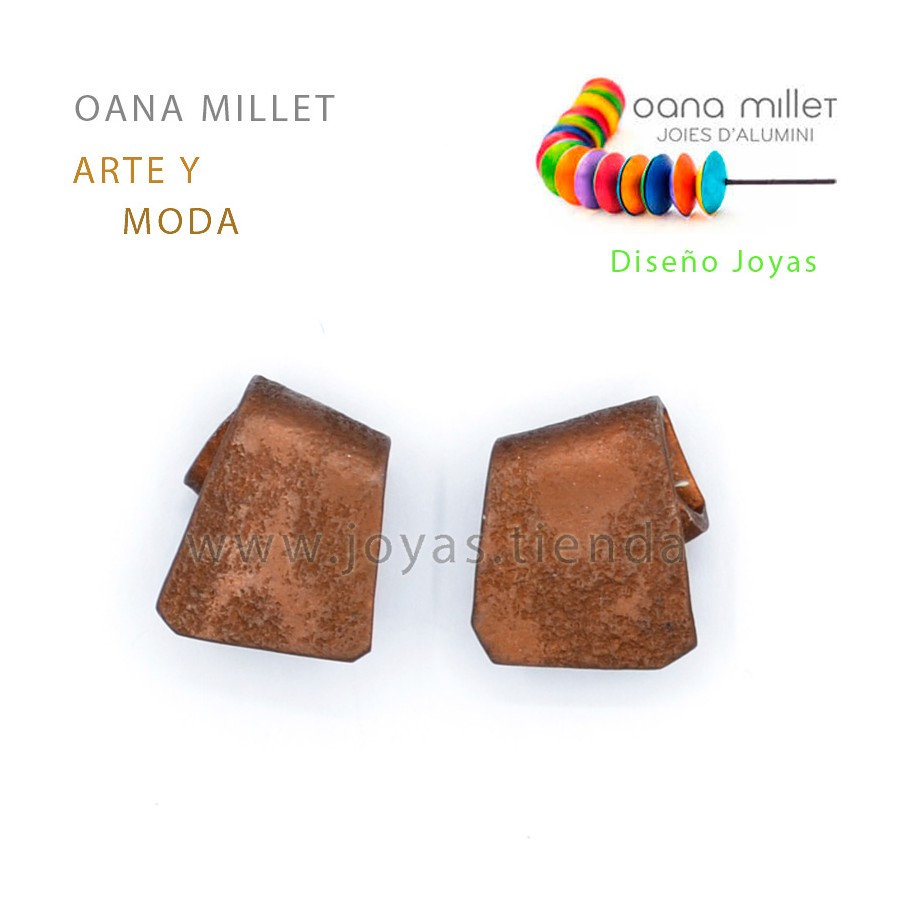 Pendientes Lazo Marrones