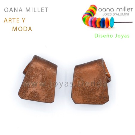 Pendientes Lazo Marrones