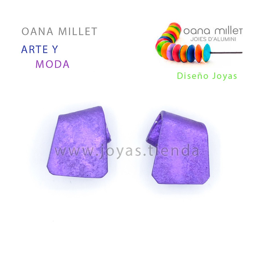 Pendientes Lazo Morados