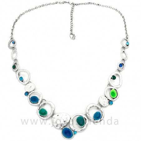 Collar Silver Blue Multi
