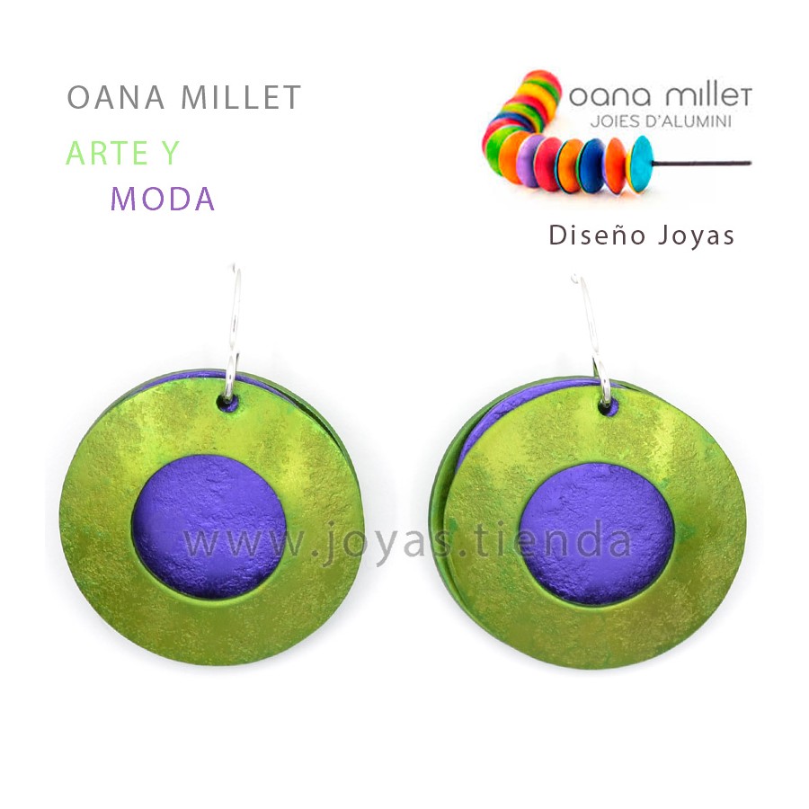 Pendientes Eterno Verde Morado