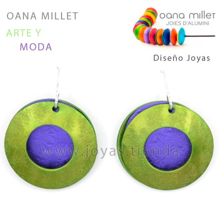 Pendientes Eterno Verde Morado