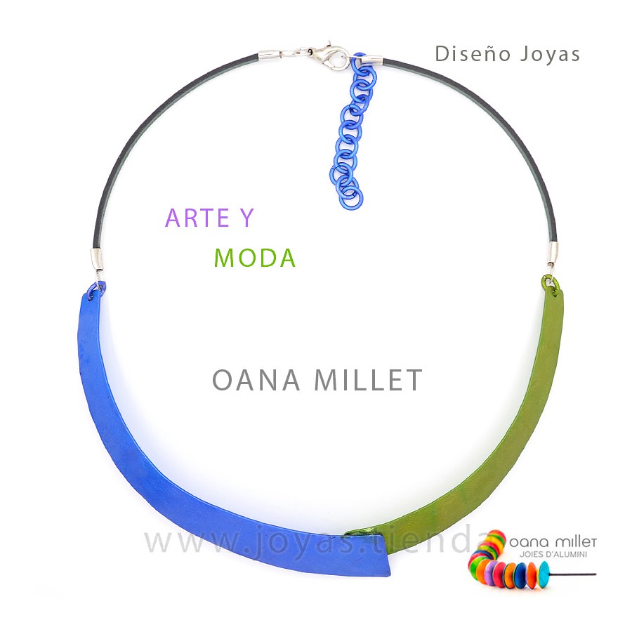 Collar Fortuna Azul Verde Azul