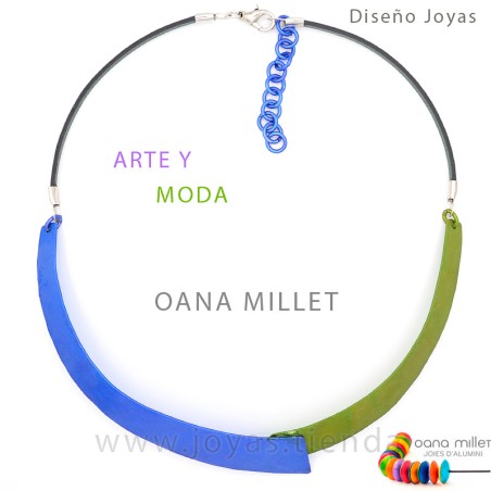 Collar Fortuna Azul Verde Azul