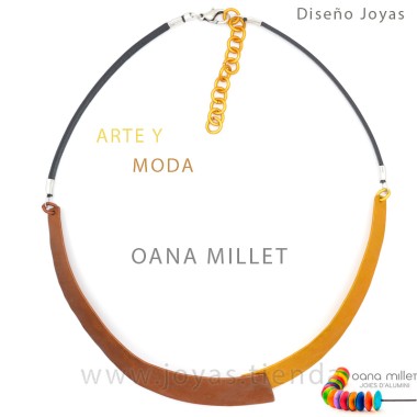 Collar Fortuna Marrón Dorado