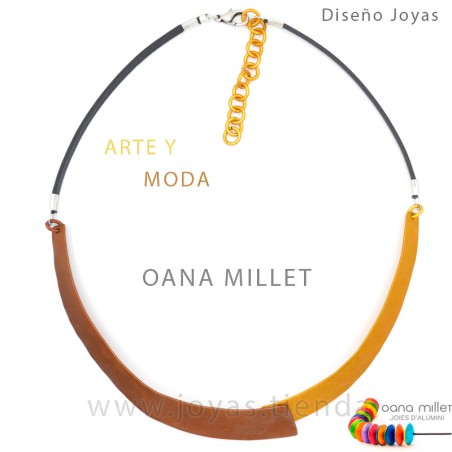 Collar Fortuna Marrón Dorado