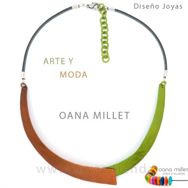 Collar Fortuna Marrón Verde