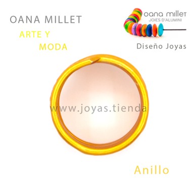 Anillo Vida Amarillo Tumbado