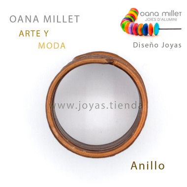 Anillo Vida Marrón Tumbado