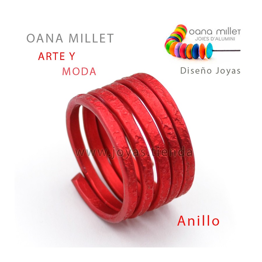 Anillo Vida Rojo Perspectiva