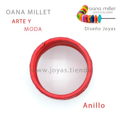 Anillo Vida Rojo Perfil