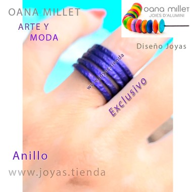 Anillo Vida Morado Mano