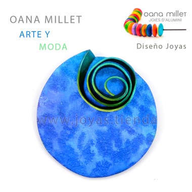 Broche Infinito Azul Verde