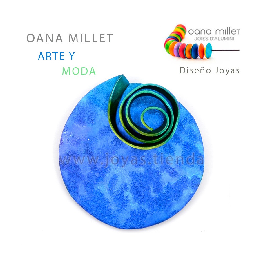 Broche Infinito Azul Verde