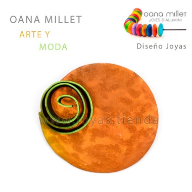 Broche Infinito Marrón Verde