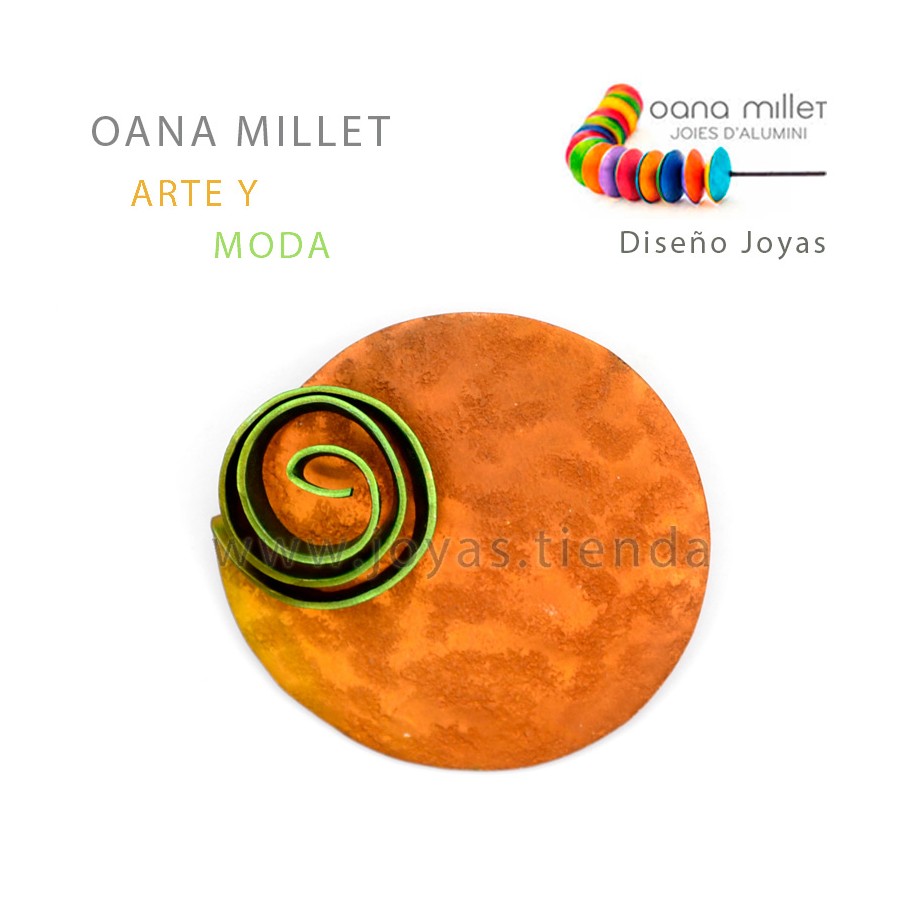 Broche Infinito Marrón Verde