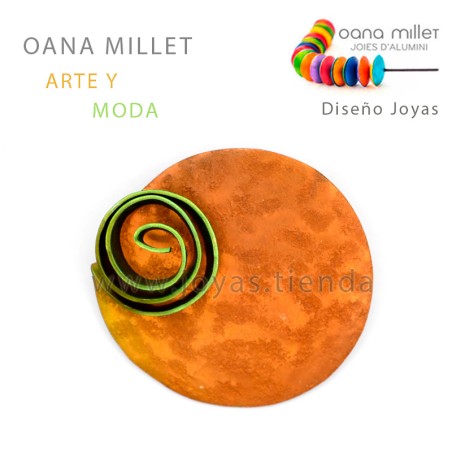 Broche Infinito Marrón Verde