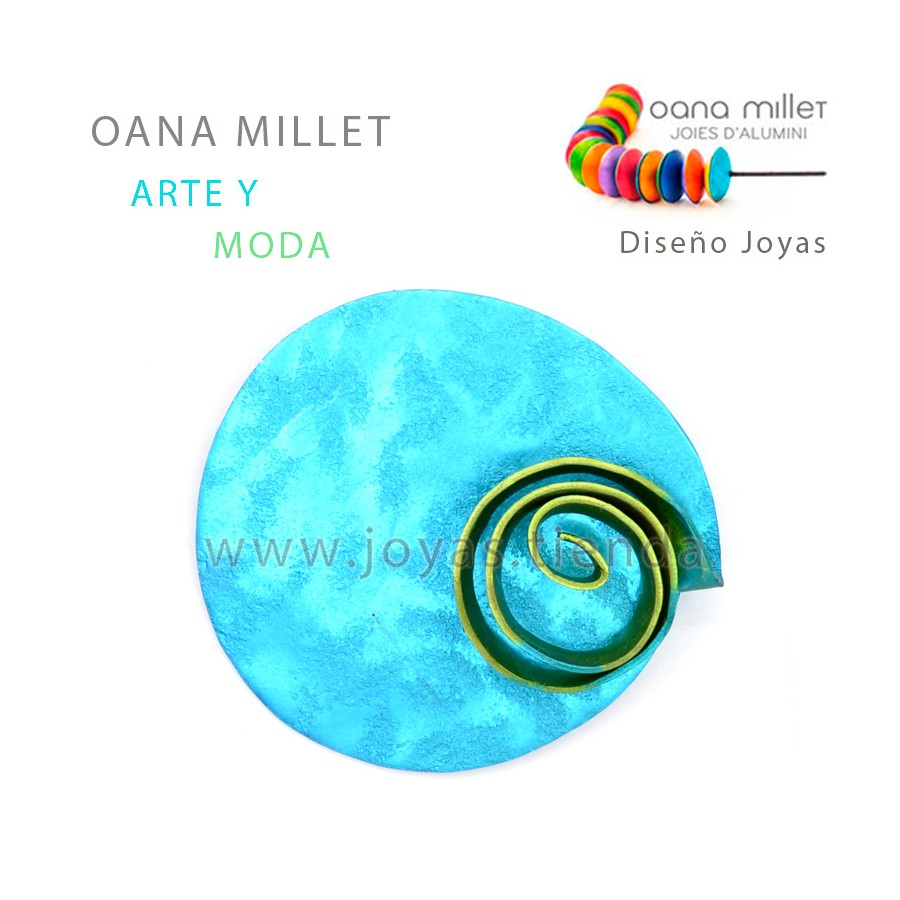 Broche Infinito Turquesa Verde