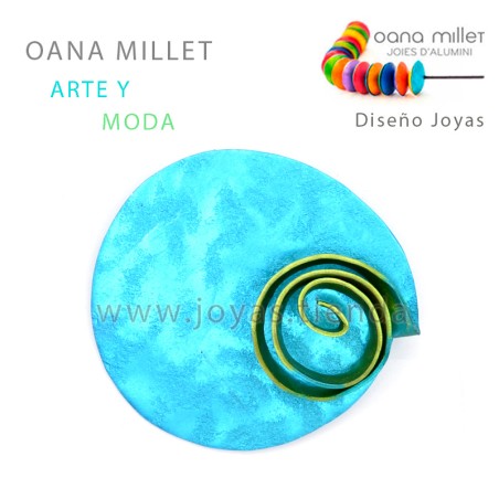 Broche Infinito Turquesa Verde