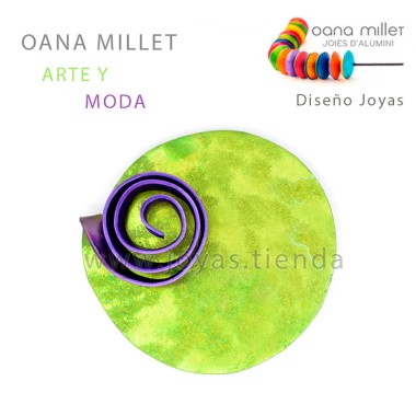 Broche Infinito Verde Morado