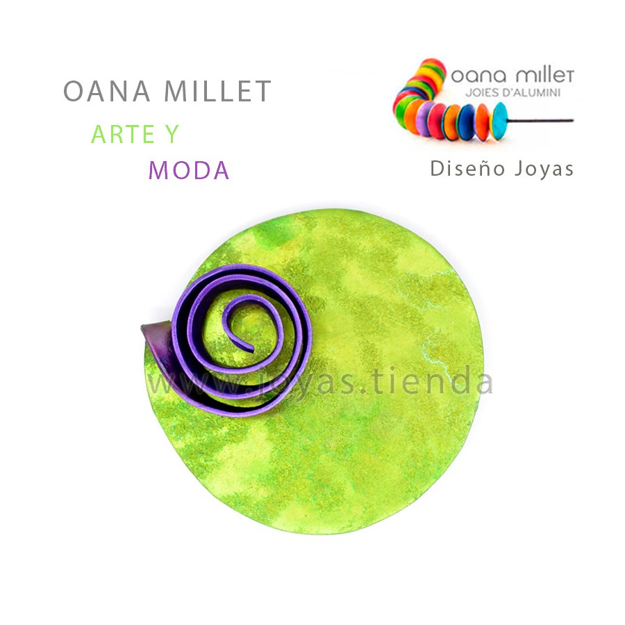 Broche Infinito Verde Morado