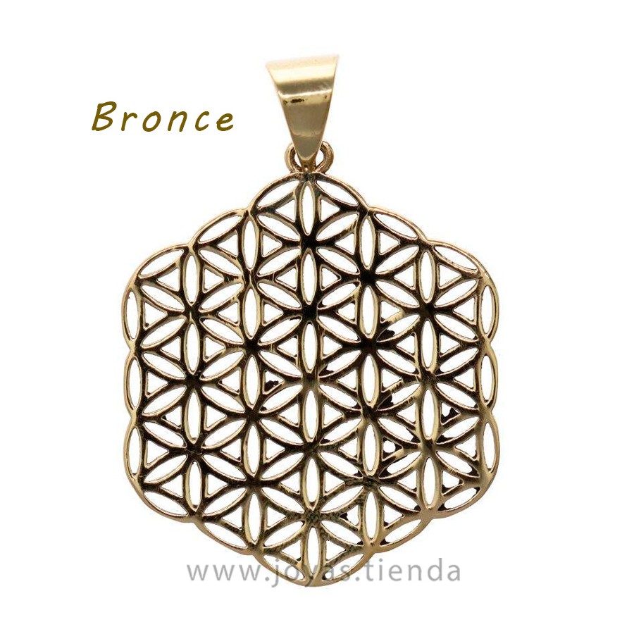 Colgante de Bronce Flor de Vida
