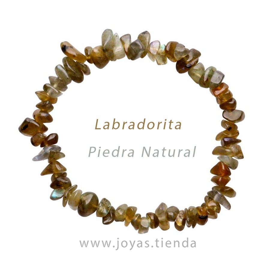 Pulsera Chip de Labradorita frontal